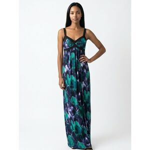 INTERMISSION | NEW! Maxi Dress Purple Teal Black Women’s Size 10